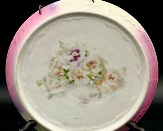 Antique porcelain trivet plate