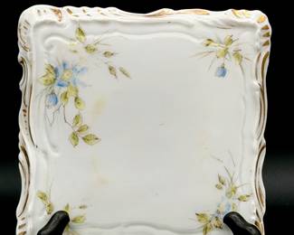 Antique porcelain trivet plate