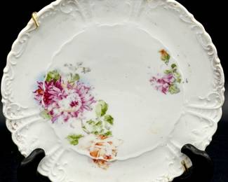 Antique porcelain trivet plate