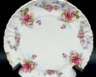 Antique porcelain trivet plate