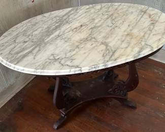 Item 6Large marble table