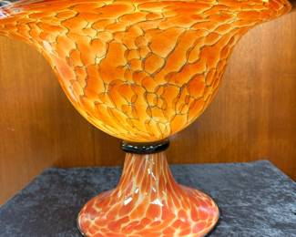 Monumental “Athena” bowl by glass designers Molly Stone and Michael Cohn