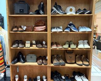 Sandals, Boots, Tennis Shoes: Cole Haan, Johnson & Murphy, ECCO, Hoka, New Balance, Adidas, Wolverine, Merrell, Rebok Legacy, Teva, Justin Lizard boots, Ariat square toe boots, Nacona leather boots and more. Sizes: 7-1/2, 8, 10, 10-1/2, 11, 11-1/2, 12.