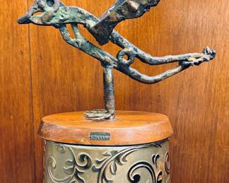 Brutalist Byrd sculpture by prominent 20th century Tennessee artist Bill Lett