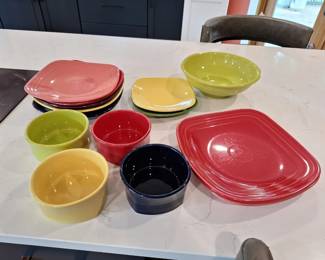 Fiesta Ware Colorful Dinnerware  Serving Collection
