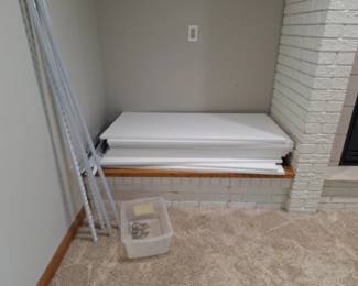 White Adjustable Shelving System with Hardware