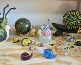 Large Snail Figurine  Collectible Snail Dcor Collection