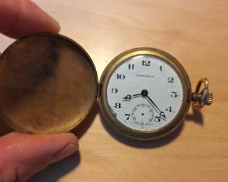 Vintage Caravelle Swiss Pocket Watch  Double Hunter Case