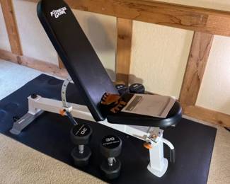 Fitness Gear Pro Utility Bench Dumbbells 20 Lbs 25 Lbs 30 Lbs
