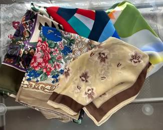 Chinese Silk Scarf And More Collection Various Sizes