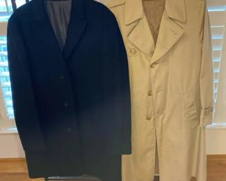 Mens Seasonal Trench Style Coats Calvin Klein Erba Lined Tan Ciat
