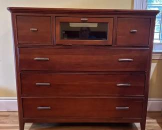 Pennsylvania House Contemporary Cherry Wood Media Cabinet dresser Combination