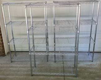 3 ShelfTech Metal Shelving Units