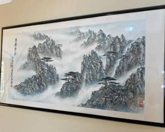 Traditional Chinese Ink Watercolor Landscape Painting
