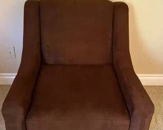 MidCentury Modern Style Chocolate, Upholstered Accent Chair