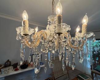 CHANDELIER-(MUST BE TAKEN DOWN)
