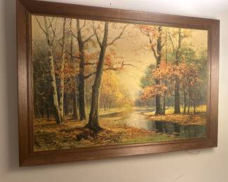 Vintage Robert Wood Framed Painting