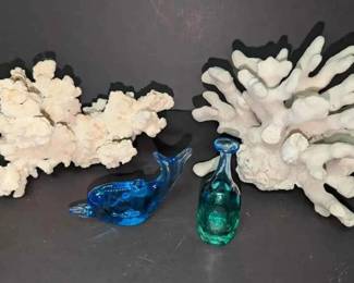 OM162Coral Decor Collection 4 With Kosta Boda Art Glass By Bertil Vallien
