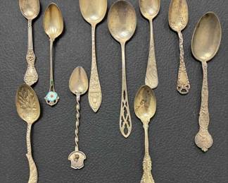 OM395VCollection Of Sterling Spoons