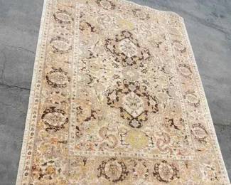 OM336Vintagestyle, distressed medallion area rug