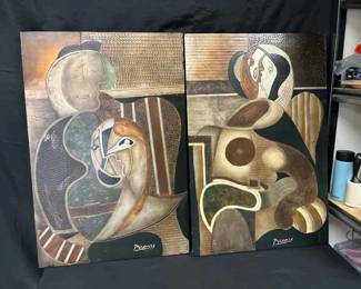 OM247Picasso Style Cubist Inspired Artwork