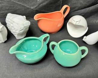 OM160Vintage Ceramic Creamers, Sugar Bowl Animal Figurines