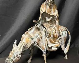 OM117VChinese Taoist Scholar Immortal Statue depicted as Philosopher Lao Tzu