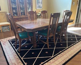 Drexel Dining Table and Six Chairs