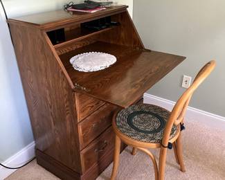 Drop Front Desk and Chair