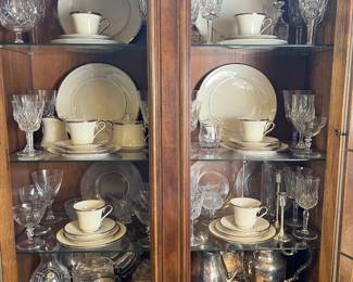 Lenox China and Waterford Glasses