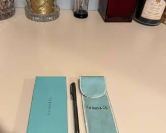 Tiffany Ink Pen with Box and Cloth Cover