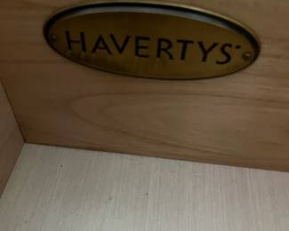 Havertys Brand Tag Inside Dresser