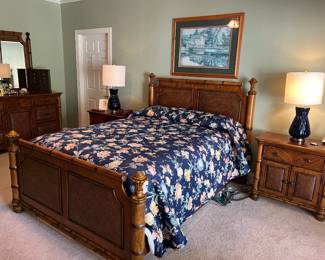 Havertys King Bed and Nightstand #2