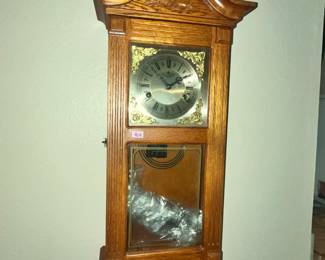 KEY-WIND WALL CLOCK
