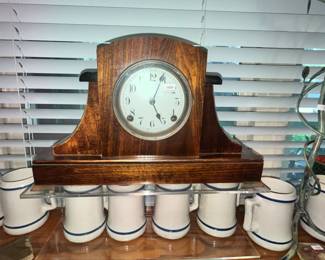 ART DECO KEY-WING MANTLE CLOCK