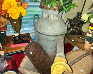 OLD METAL MILK CAN