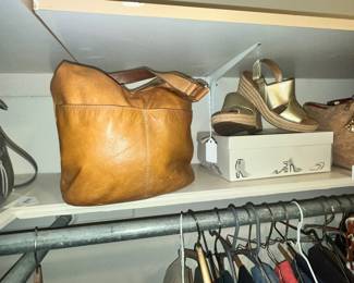 LEATHER BAG & SHOES w/ BOX
