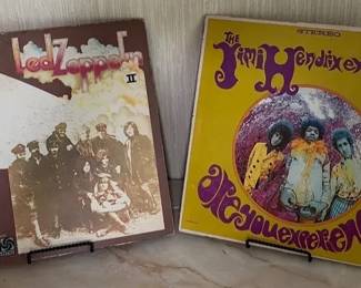 Jimi Hendrix Experience Led Zeppelin II Vintage Rock Vinyl Pair