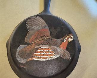 Hand Painted on cast iron 
