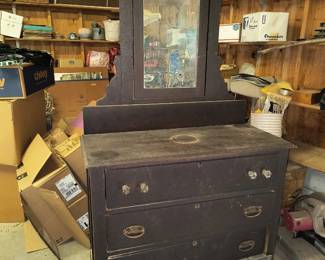 Antique dresser with mirror