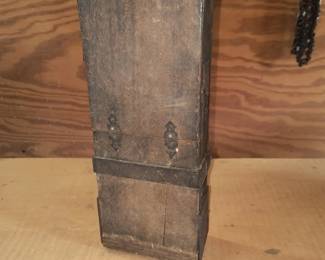 Antique drill bits in box