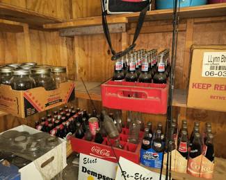 Collector soda bottles