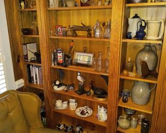 Office shelves full of goodies 
