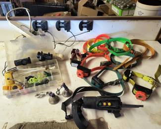 Lots of dog shock collars 