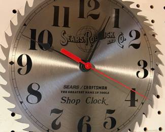 Vintage Sears Saw Wall Clock