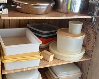 Vintage Tupperware. Cake, Pie, and Egg Holders