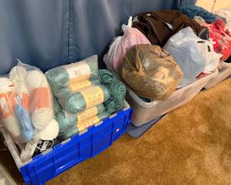 Two tubs of Yarn