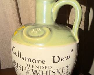 Tullamore Dew Irish Whiskey Ceramic Stoneware Crock Decanter Jug