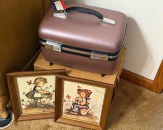 Vintage AMERICAN TOURISTER Mauve Hard Shell Train Travel Makeup Case Luggage
