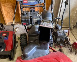 red Toro Power Max two-stage gas snow blower